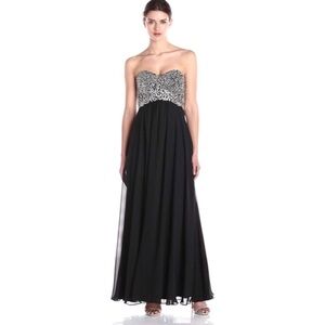 Decode 1.8 Strapless Beaded Bust Gown
